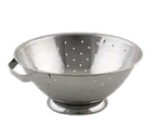 image of Browne USA 746111 Stainless Steel Colander, 13 Qt, 15¼" Diameter, Handled, Mirror
