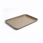 image of Browne USA 746278 CUISIPRO Baking Sheet, 15.5" x10.5" x1" Steel, PFOA‑Free, 500°F Heat‑Resistant