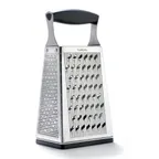 image of Browne USA 746850 - 4‑Sided Box Grater, 4.75" L x 3.5" W x 9.5" H, SS/Plastic, Surface Glide