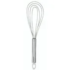 image of Browne USA 74696811 Flat Whisk, 8" Length, Stainless Steel with Non‑Stick Frosted Coating