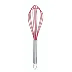 image of Browne USA 74699005 Cuisipro 10" Egg Whisk, Red Non‑Stick Steel, Heat‑Resistant, Dishwasher Safe