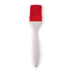 image of Browne USA 74714801 Silicone Basting Brush, 8" White 1" Bristle 500°F Heat‑Resistant Dishwasher Safe