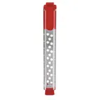 image of Browne USA 747194 Pocket Grater 6.5" x 0.9" x 0.9" Stainless Steel Blade Non‑Slip Handle Glide Cover