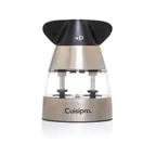 image of Browne USA 747265 Mill Salt Pepper Shaker, Black, 3.12" L x 2.5" W x 4.5" H, Acrylic, Corrosion‑Free