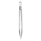 image of Browne USA 747368 - Cuisipro Piccolo Mini Tongs, 7" Length, Steel Silver, Dishwasher Safe