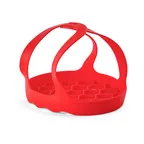 image of Browne USA 74792205 Silicone Trivet, 19.75"x7.88"x1.13" Red, 6‑qt/8‑qt Cookers, 425°F Dishwasher‑Safe
