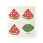 image of Browne USA 747936 CUISIPRO Eco Bar Towel, 20x17x0.2 cm (7.87x6.7 in), Red Watermelon Print, Biodegradable, Reusable