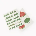image of Browne USA 747948 CUISIPRO Eco Kitchen Towel, 20x17 cm (7.9x6.7 in) Green Print, Biodegradable, Safe Pack