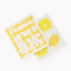 image of Browne USA 747951 CUISIPRO Bar Towel, 7.9×6.7×0.2 in, Yellow ZigZag Pineapple Print, 100% Biodegradable, Dishwasher Safe