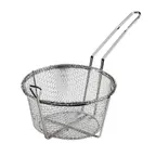 image of Browne USA 79120 Fryer Basket – Round 11.5" Dia x 5.5" H Medium Mesh Basket, Nickel‑Plated Steel