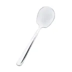 image of Browne USA 818 - 8" Stainless Steel Serving Spoon, Round Bowl, Mirror, Non-Insulated Handle