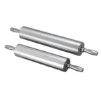image of Browne USA 844715 Rolling Pin – 23½" Length, 15" Barrel, 3½" Aluminum Barrel, Ball Bearing Roller
