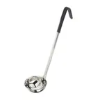 image of Browne USA 9948BLK - 8 oz Black Stainless Steel Ladle, 12.8" Length, Heat‑Resistant 391°F, 1.0 mm