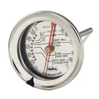 image of Browne USA MT84001 Thermometer – 2‑3/8" Dial, 5" Probe, 120°‑220°F, ±1°F, Dual‑Face, Dishwasher Safe
