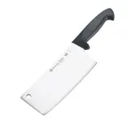 image of Browne USA PC1218 - 8" Stainless Steel Kitchen Cleaver Knife, Black ABS Handle, NSF