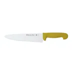image of Browne USA PC12910YL Chef Knife – 10" Stamped Steel Blade, Yellow ABS Handle, NSF Certified