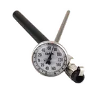 image of Browne USA PT84101 Thermometer – 1" Dial, 5‑6" Stem, 0‑220°F Range, ±1°F, NSF, Case with Clip