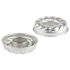 image of Louis Tellier 124340 Savarin Ring Mold, Non‑Stick 8.6" Dia x 2.1" H, PFOA-Free 8" x 2" Baking Pan