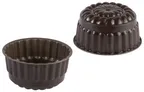 image of Louis Tellier 224610 Bavarois Tart Mold, 7.08" Dia x 3.54" H, Tin‑Plated Non‑Stick Brown