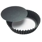 image of Louis Tellier 224820 Cake Mold, 5.5" Dia x 1.5" H Double‑Layer Non‑Stick Removable Bottom PFOA‑Free