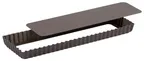 image of Louis Tellier 225410 Tart Mold – 13.77" W x 4.33" D x 1" H Non‑Stick Tin‑Plated Pan Removable Bottom