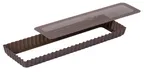 image of Louis Tellier 225412 Tart Mold, 13.77" W x 4.33" D x 1" Non‑Stick Tin‑Plated Pan Removable Bottom
