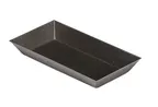 image of Louis Tellier 293030 Pastry Ring – Rectangular Friand Mould, 3.85" W x 2" D x 0.55" H, SS, Non‑Stick
