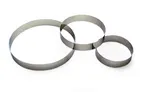 image of Louis Tellier 865160 Pastry Ring - 9.44" Dia x 1.37" H, 0.10" Thick, Stainless Steel Custard Ring