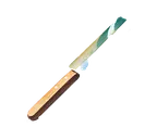 image of Louis Tellier CAR01 Cheese Knife, 4-3/4" Stamped Blade, Wood Handle, 3"-5" Length for Raclette