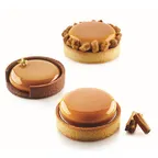 image of Louis Tellier KITTARTRING8 Mold Kit, Six 2.6" Rings and Six 2.1" Non‑Stick, 1"‑2" -76°F to +446°F