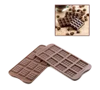 image of Louis Tellier SCG11N Chocolate Mold, Silicone, 12×0.12 oz, 24"×16" Overall, Freezer-to-Oven Safe