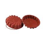 image of Louis Tellier SFT220 Silicone Mold, 8‑2/3" Dia x 1‑3/4" H, Pure Food‑Grade Non‑Toxic Non‑Stick Coated