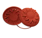 image of Louis Tellier SFT252 Silicone Sunflower Mold, 10-1/4" Dia x 2-3/4" H, Silicone, Non‑Stick Coated