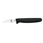 image of Mercer M12602 Paring Knife – 2.5" Beak Blade, Black Poly Handle, Stainless Steel, NSF Certified