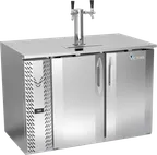 image of Victory VDD48HC-S Keg Cooler, 48" x 30-1/8" x 49-5/16", Steel, 2‑Keg, 2 Faucets, R290