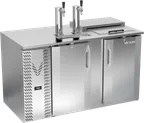image of Victory VDD58HC-C-S Club‑Top Cooler, 58" x 30-1/8" x 49-5/16", 2‑Door 3‑Keg Capacity 2 Faucets, R290