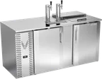 image of Victory VDD68HC-C-S Keg Cooler, 68"W×30-1/8"D×49-5/16"H, 3‑4 Kegs, 2‑Door, 2 Columns R290 1/3 HP