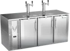 image of Victory VDD72HC-S Keg Cooler, 72" W x 30-1/8" D x 49-7/8" H, 23.6 Cu Ft, 3‑Barrel, Faucets, R290