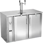 image of Victory VDDN48HC-S Draft Beer Cooler, 48" W, 12.56 Cu Ft, 2‑Door, 2 ½‑Barrel, R290 Refrigerant