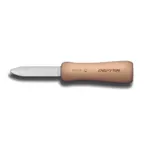 image of Dexter 10080 Oyster & Clam Knife, 2.75" Blade, Wood Beech Handle, DEXSTEEL Steel, Made in USA