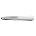 image of Dexter 10453 Sani‑Safe Clam Knife, 3‑3/8" Carbon Steel Blade, White Plastic Handle, NSF