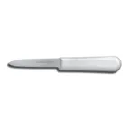 image of Dexter 10813 - Sani-Safe 3" Clam Knife, Steel Blade, White Plastic Handle, NSF