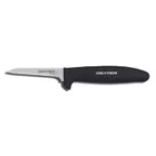 image of Dexter 11103 Boning Knife, 3-1/4" Point, Stainless Steel Blade, Black Rubber Handle, Made in USA