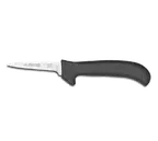 image of Dexter 11193B Deboning Knife, 3.25" Blade, High‑Carbon Stainless Steel, Black Polypropylene Handle
