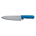 image of Dexter 12433C - 10" Chef Knife, High‑Carbon Stainless Steel, Blue Handle, Sani‑Safe, NSF