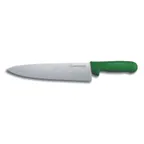 image of Dexter 12433G Chef Knife – 10" Carbon Steel Blade, Green Handle, Sani‑Safe Stain‑Free, NSF