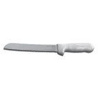 image of Dexter 13313G Bread Knife 8" High‑Carbon Steel Green Handle Sani‑Safe Stain‑Free NSF