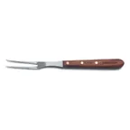 image of Dexter 14090 Cook's Fork, 6½" x 13½", High‑Carbon Steel Tines, Rosewood Handle, Brass Rivets