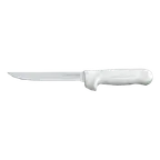 image of Dexter 1543 Boning Knife, 6" Flexible Stamped Blade, Carbon Steel, White Poly Handle, Made in USA