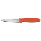 image of Dexter 15503 Stamped Knife, 3" SpearPt Blade, Steel, OrangePP Handle, Sani‑Safe, NSF